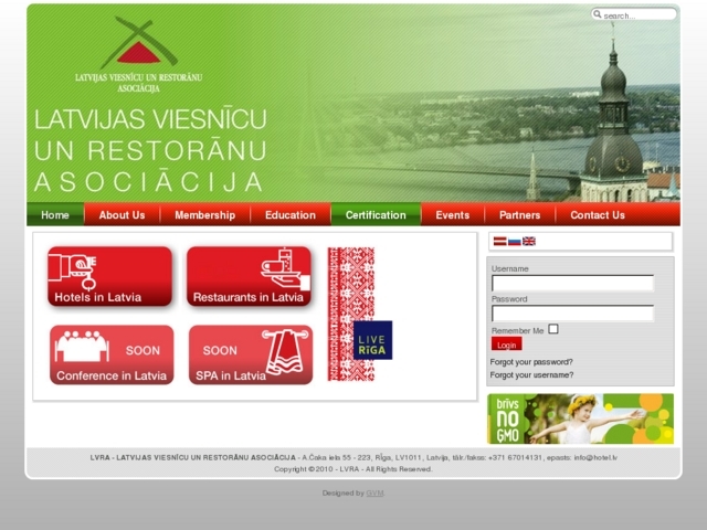 Latvijas viesnīcu un restorānu asociācija, AS